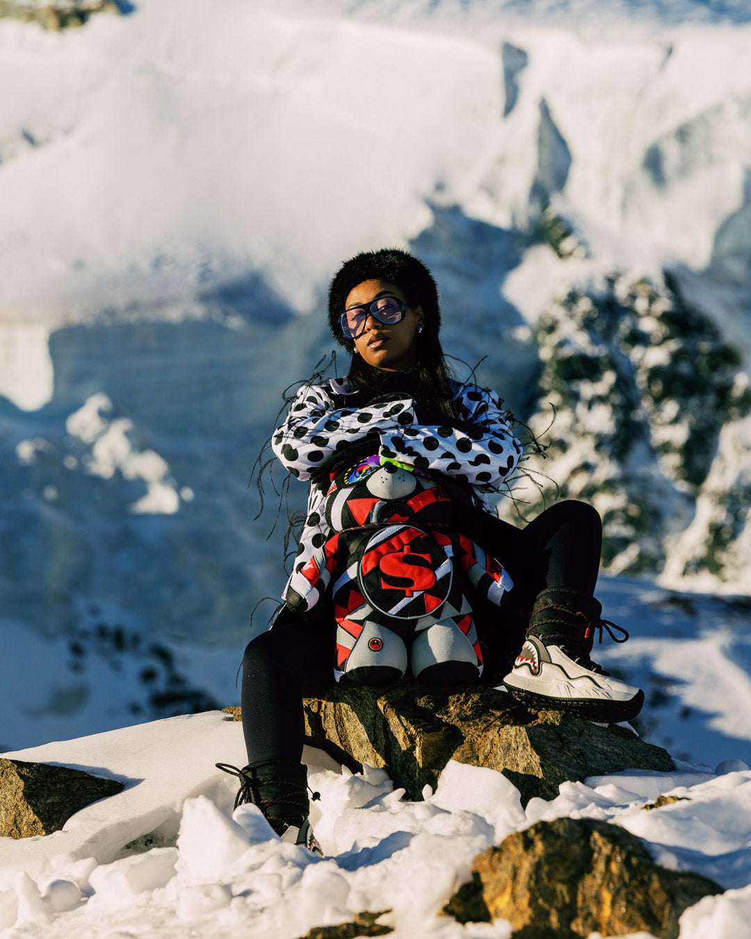 SPRAYGROUND® BACKPACK SHREDDED ARCTIC MONEYBEAR BACKPACK