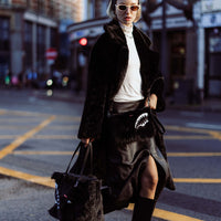 SPRAYGROUND® POUCHETTE FUR CRAY BLACK CROSSOVER CLUTCH