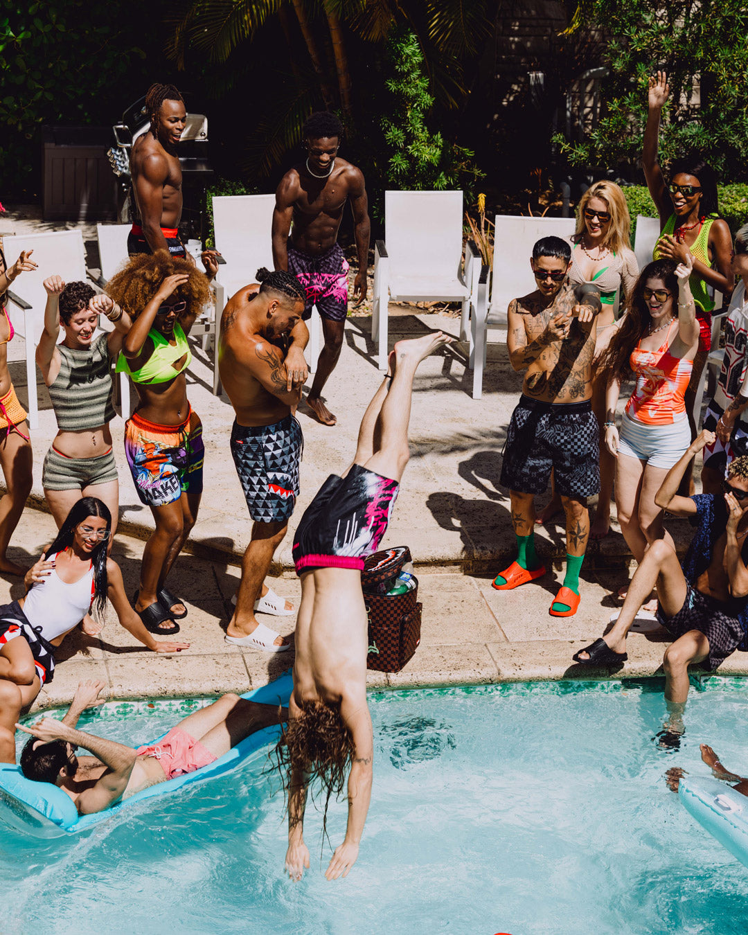 SPRAYGROUND® SWIM GRAFF MAYHEM SWIM SHORT