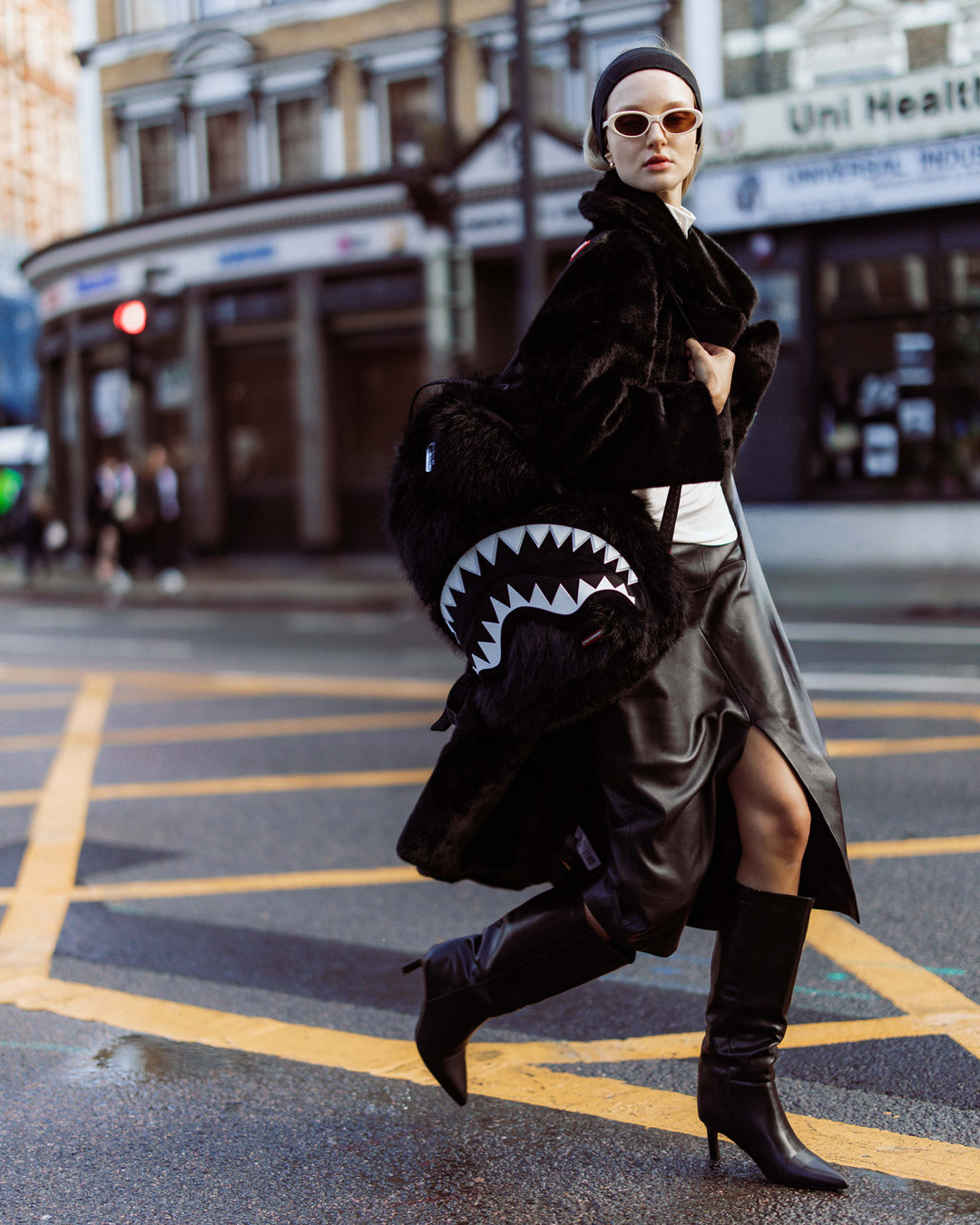 SPRAYGROUND® BACKPACK FUR CRAY BLACK BACKPACK