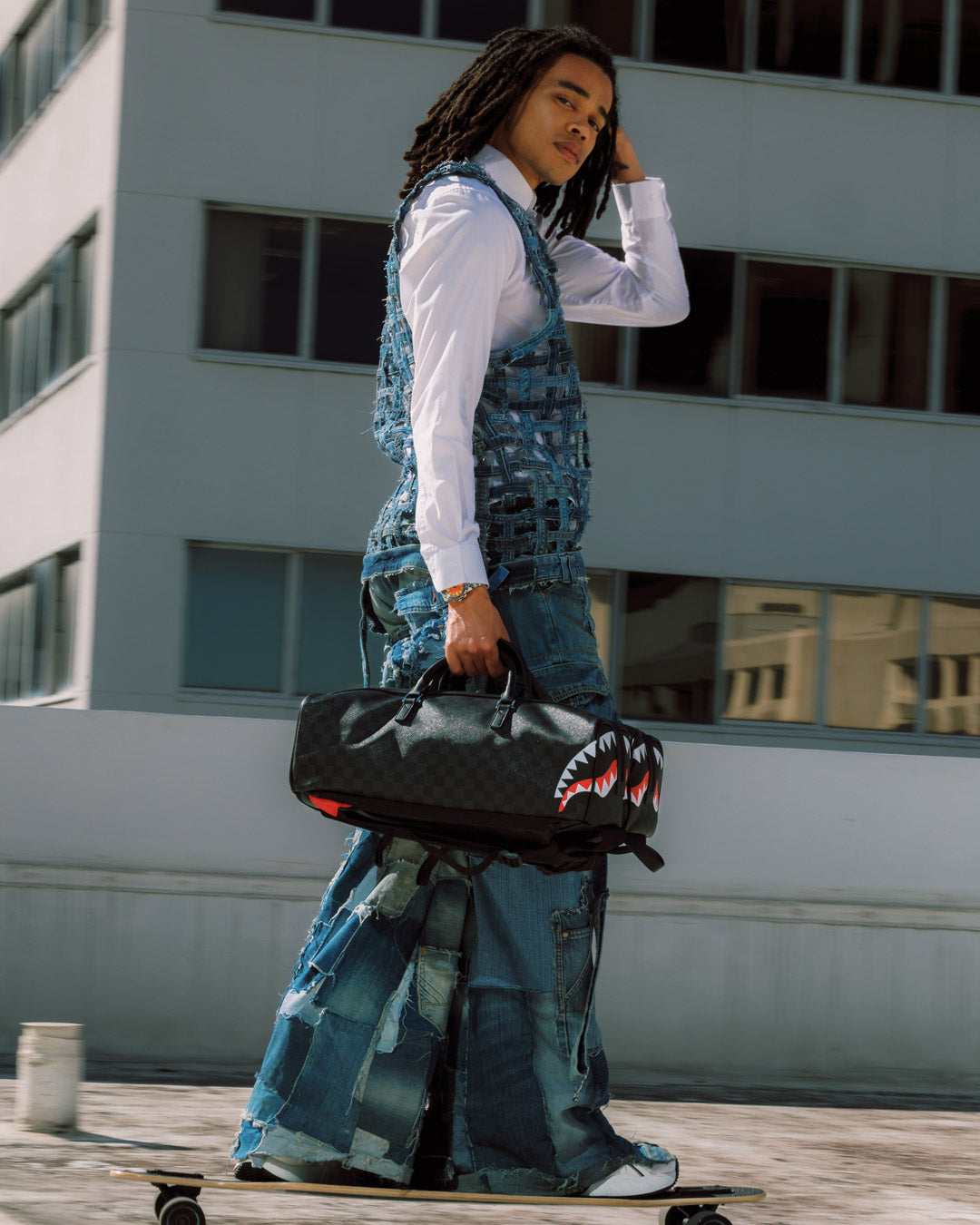 SPRAYGROUND® BACKPACK DOUBLE TROUBLE DOUBLE DUFFLE BACKPACK