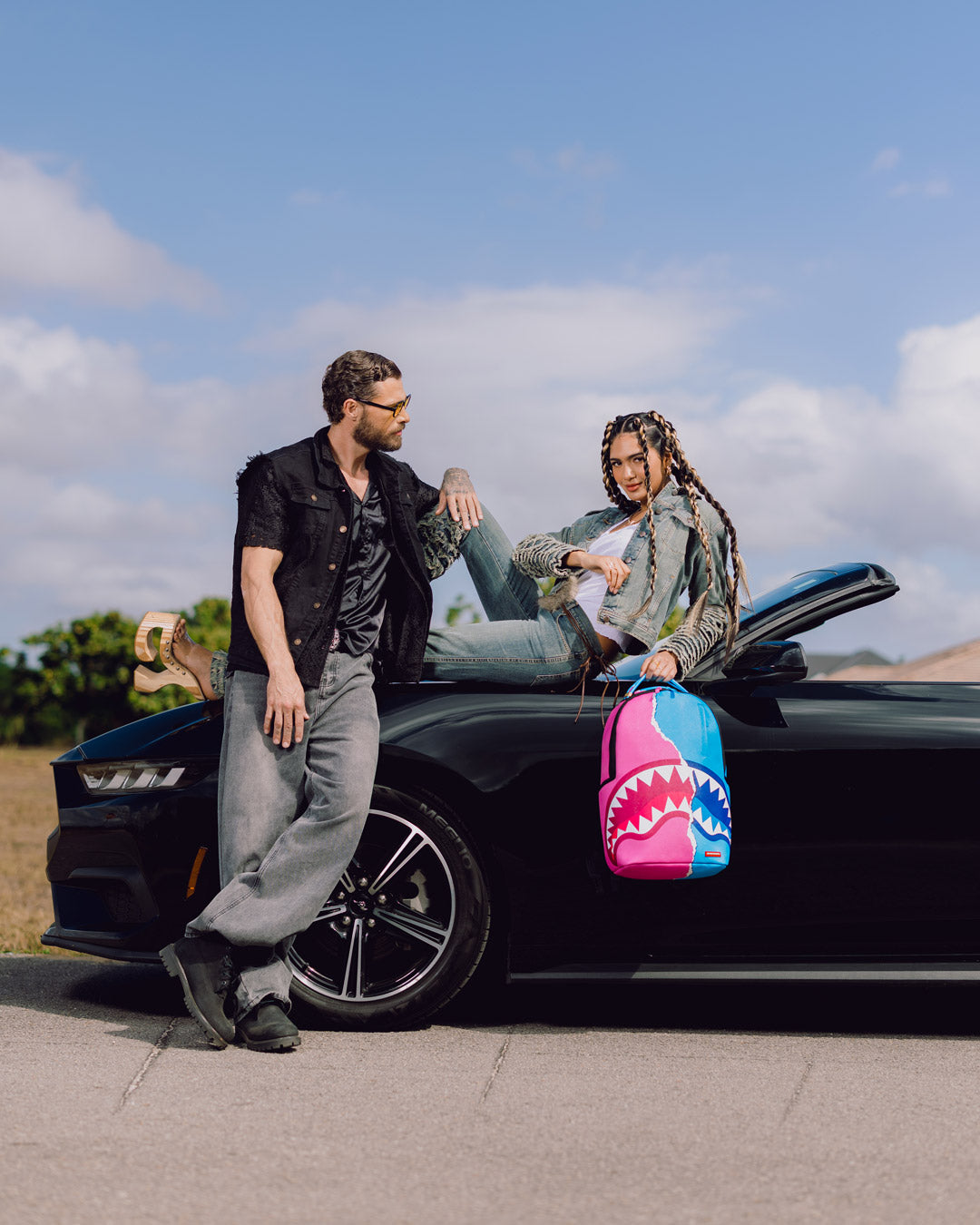 SPRAYGROUND® BACKPACK SHARK CENTRAL COTTON CANDY BACKPACK