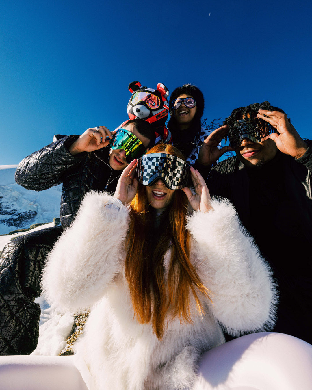 Sprayground The Street Mountain Ski Goggles (Interchangeable 3 Lenses)
