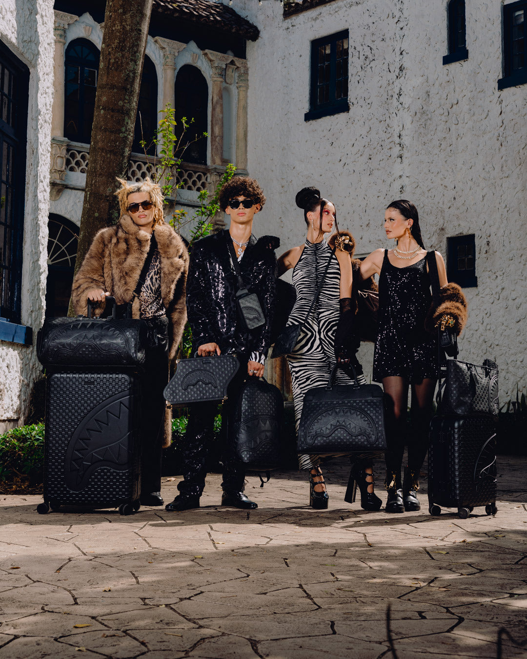 SPRAYGROUND® LUGGAGE THE GHOST MAISON SHARKITECTURE CARRY-ON LUGGAGE