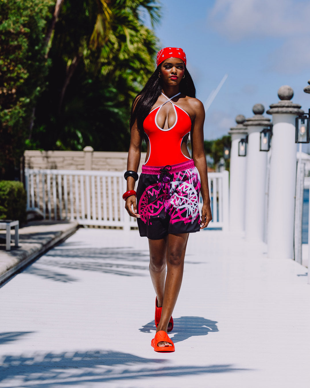 SPRAYGROUND® SWIM GRAFF MAYHEM SWIM SHORT