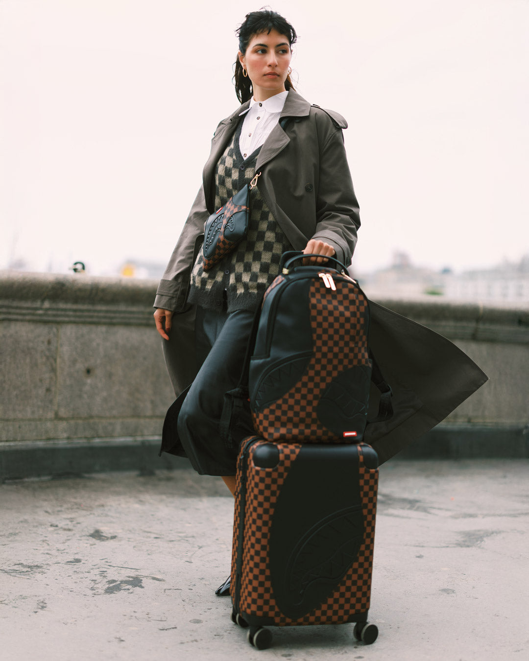 SPRAYGROUND® LUGGAGE JETSTREAM SHADOW CARRY-ON LUGGAGE