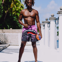 SPRAYGROUND® SWIM PINK PAINT DRIPS SWIM SHORT
