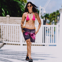SPRAYGROUND® SWIM PINK PANTHER DIAMOND SHARK SWIM SHORTS