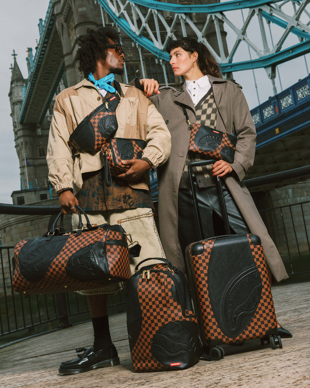 SPRAYGROUND® LUGGAGE JETSTREAM SHADOW CARRY-ON LUGGAGE