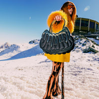 SPRAYGROUND® HANDBAG GOLD AND DANGEROUS SHARK HANDBAG