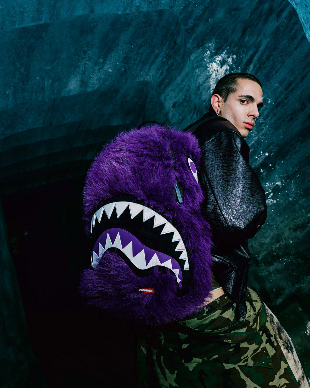 SPRAYGROUND® BACKPACK FUR CRAY PURP BACKPACK