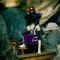 SPRAYGROUND® TOTE FUR CRAY PURP TOTE