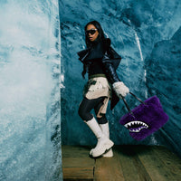 SPRAYGROUND® TOTE FUR CRAY PURP TOTE