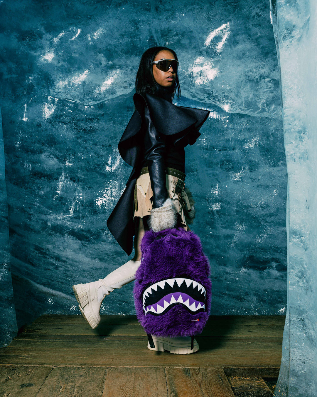 SPRAYGROUND® BACKPACK FUR CRAY PURP BACKPACK