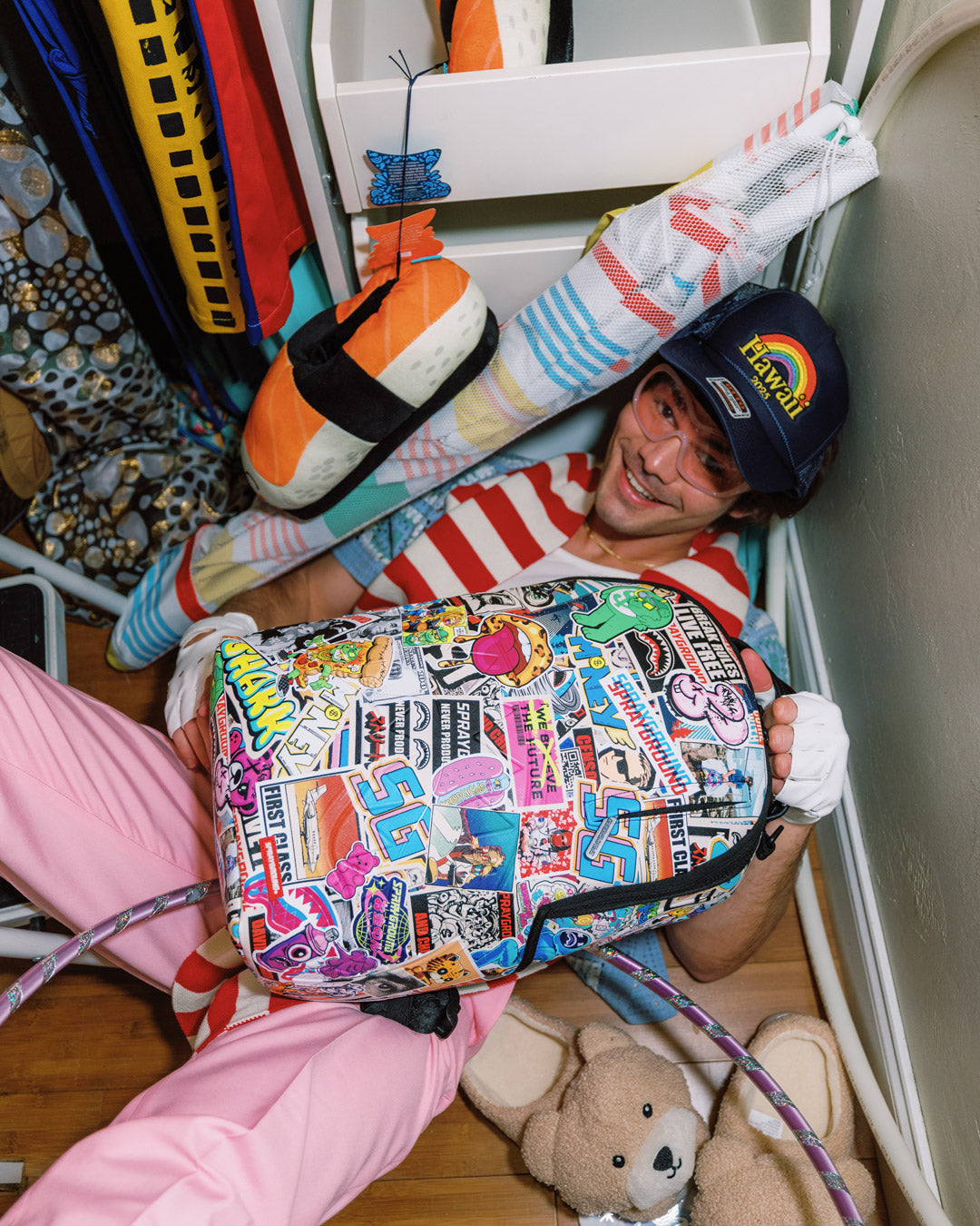 SPRAYGROUND® BACKPACK PUNK STICKER SHARK BACKPACK