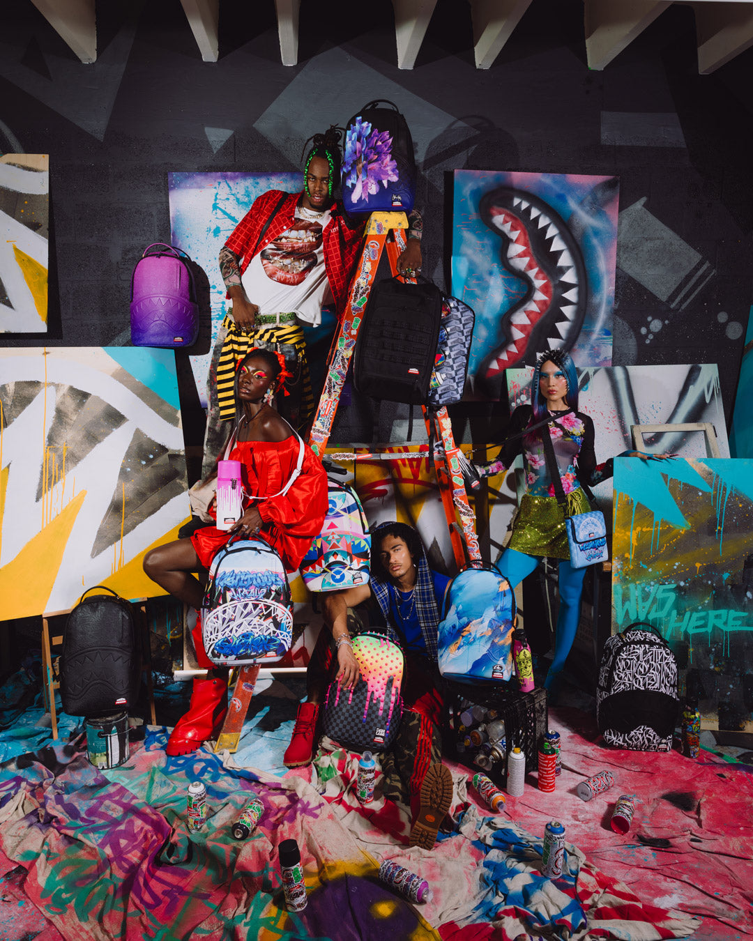 WYNWOOD WALLS COLLAB STENCIL COLLECTION BACKPACK