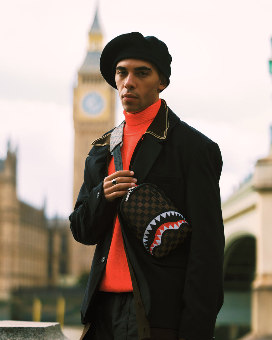 SPRAYGROUND® SLING CHECK 2 EMBOSS BACKPACK SLING