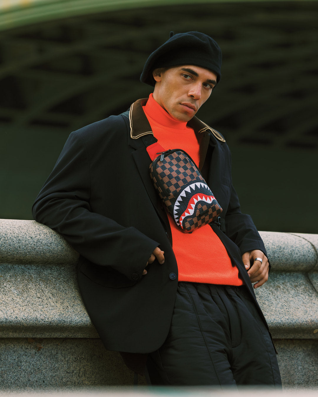 SPRAYGROUND® SLING CHECK 2 EMBOSS BACKPACK SLING