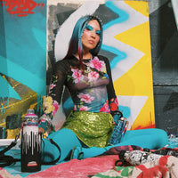 WYNWOOD WALLS COLLAB WATER BOTTLE OR SPRAYCAN HOLDER (BLK/WHT)
