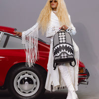 SPRAYGROUND® BACKPACK PORSCHE MIXED PEPITA SHARK COLLAB BACKPACK - LIMITED EDITION