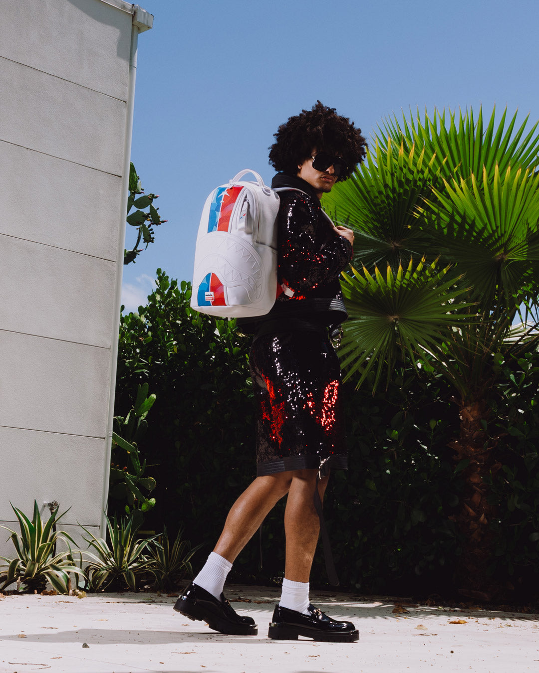 SPRAYGROUND® BACKPACK AMERICAN AIRLINES MAXIMUM ALTITUDE BACKPACK (WHITE)