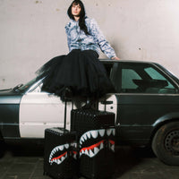 SPRAYGROUND® LUGGAGE SHARKS IN PARIS BALLOON BLACK FULL-SIZE LUGGAGE