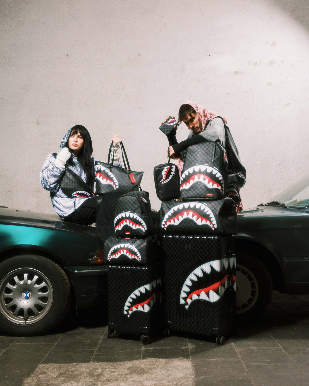 SPRAYGROUND® TOTE SHARKS IN PARIS BALLOON BLACK TOTE
