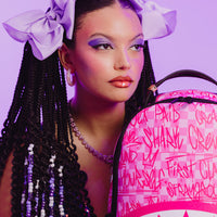 SPRAYGROUND® BACKPACK PINK CHECK GRAFFITI BACKPACK
