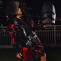 SPRAYGROUND® BACKPACK LUX BLACK GHOST DRIP BACKPACK