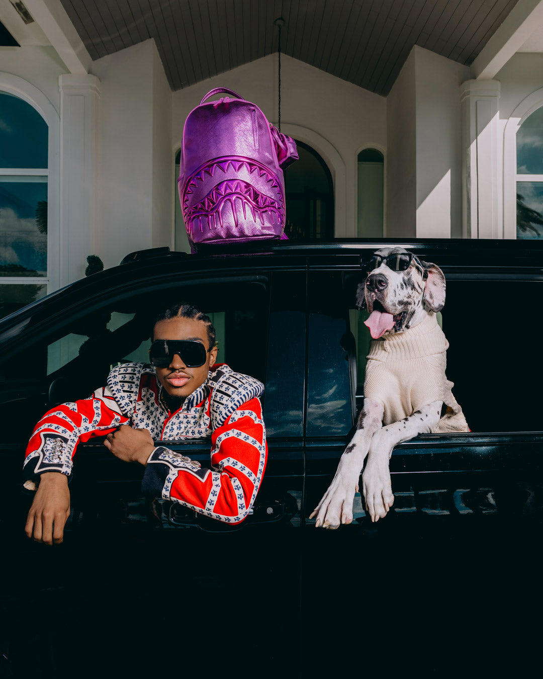 SPRAYGROUND® BACKPACK METALLIC PINK METALLIC DRIP BACKPACK
