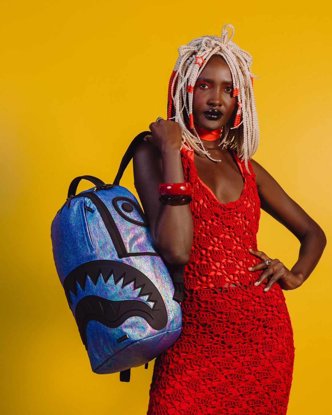 SPRAYGROUND® BACKPACK OIL SPILL SHARK BACKPACK