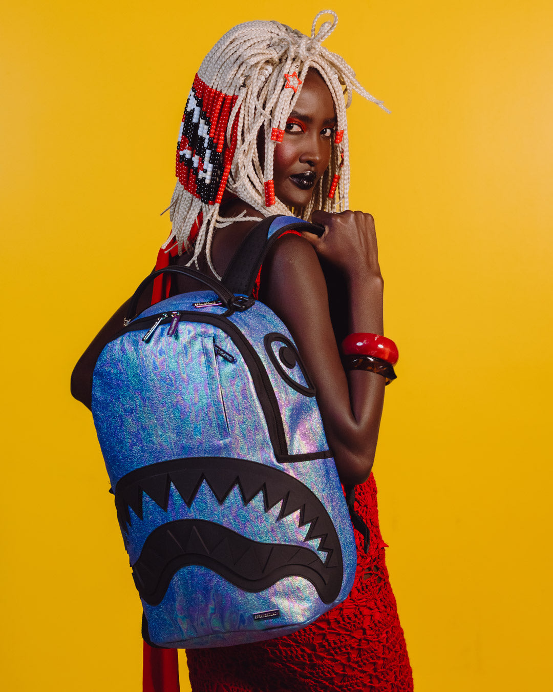SPRAYGROUND® BACKPACK OIL SPILL SHARK BACKPACK
