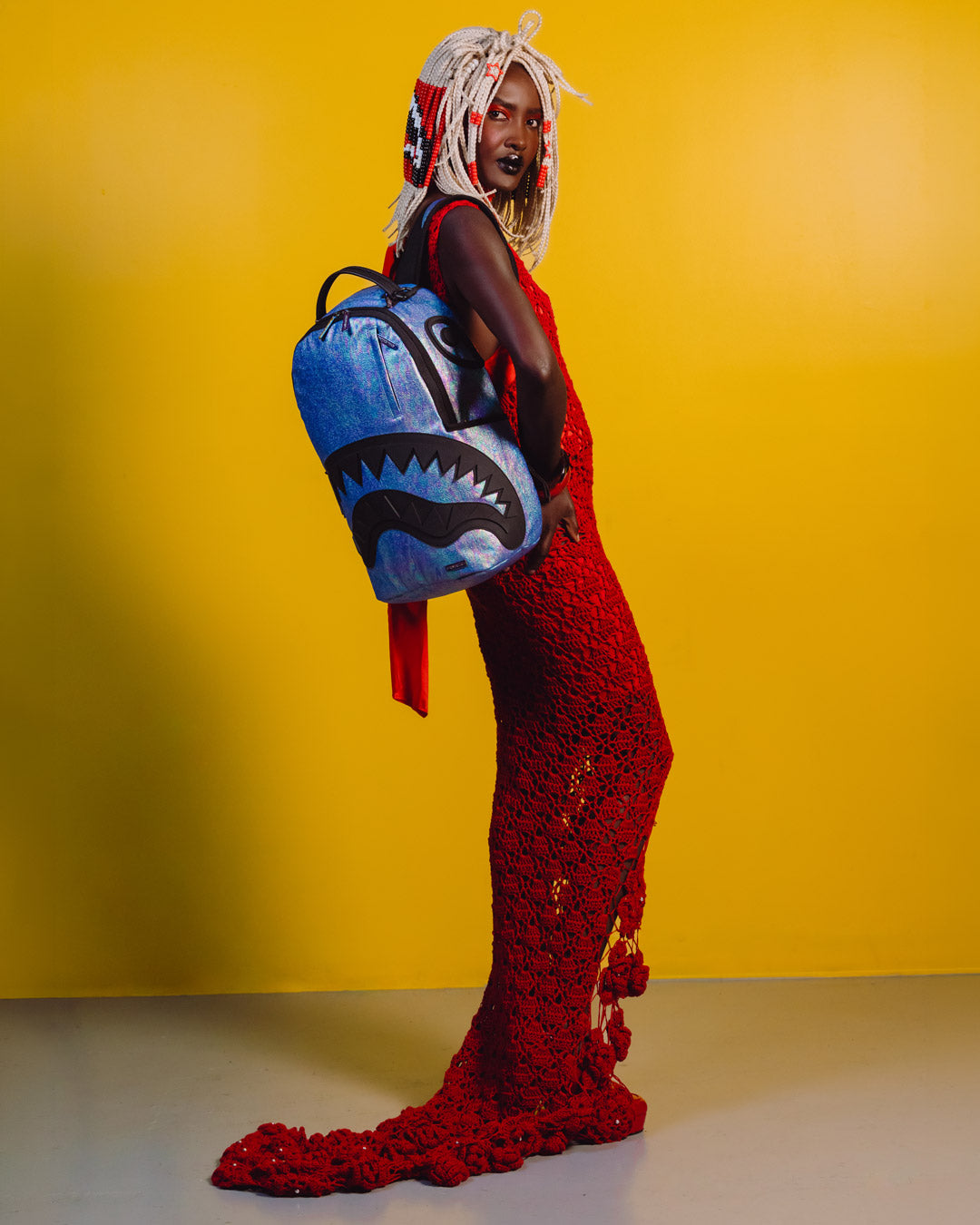 SPRAYGROUND® BACKPACK OIL SPILL SHARK BACKPACK