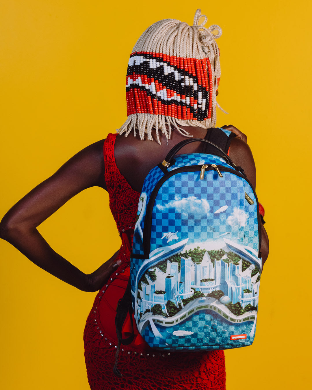 Sprayground Shark Island Skyport Future City Backpack