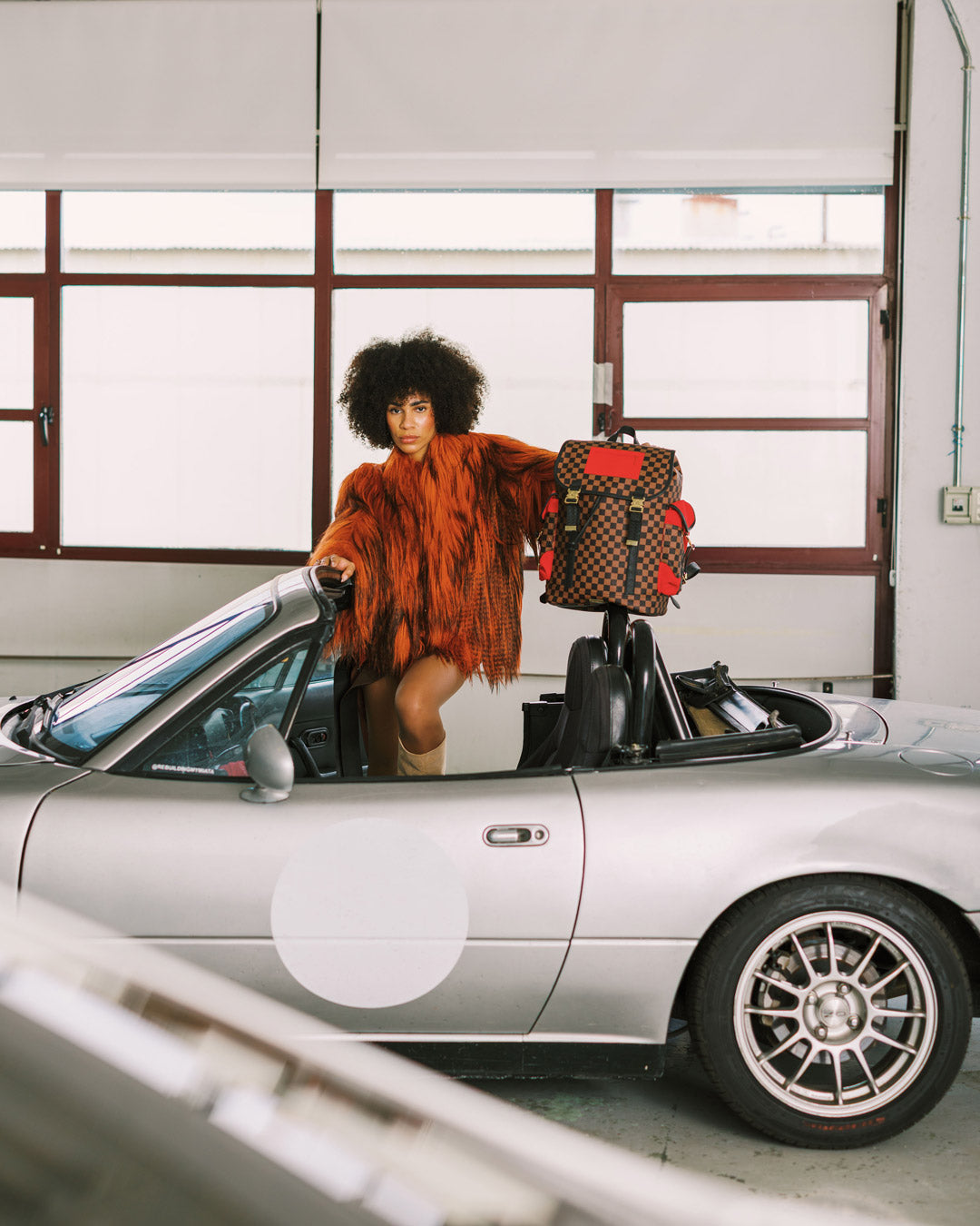 SPRAYGROUND® BACKPACK RED REDEMPTION MONTE CARLO BACKPACK