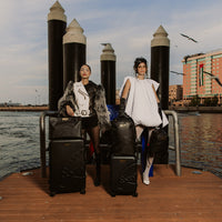 SPRAYGROUND® LUGGAGE GOLD BRICK LUXE CARRY-ON LUGGAGE