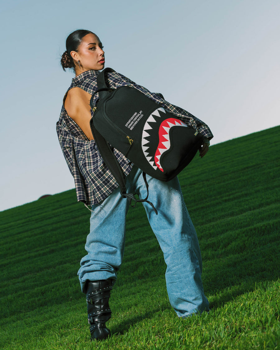 SPRAYGROUND® BACKPACK SHARK CENTRAL KNIT BACKPACK