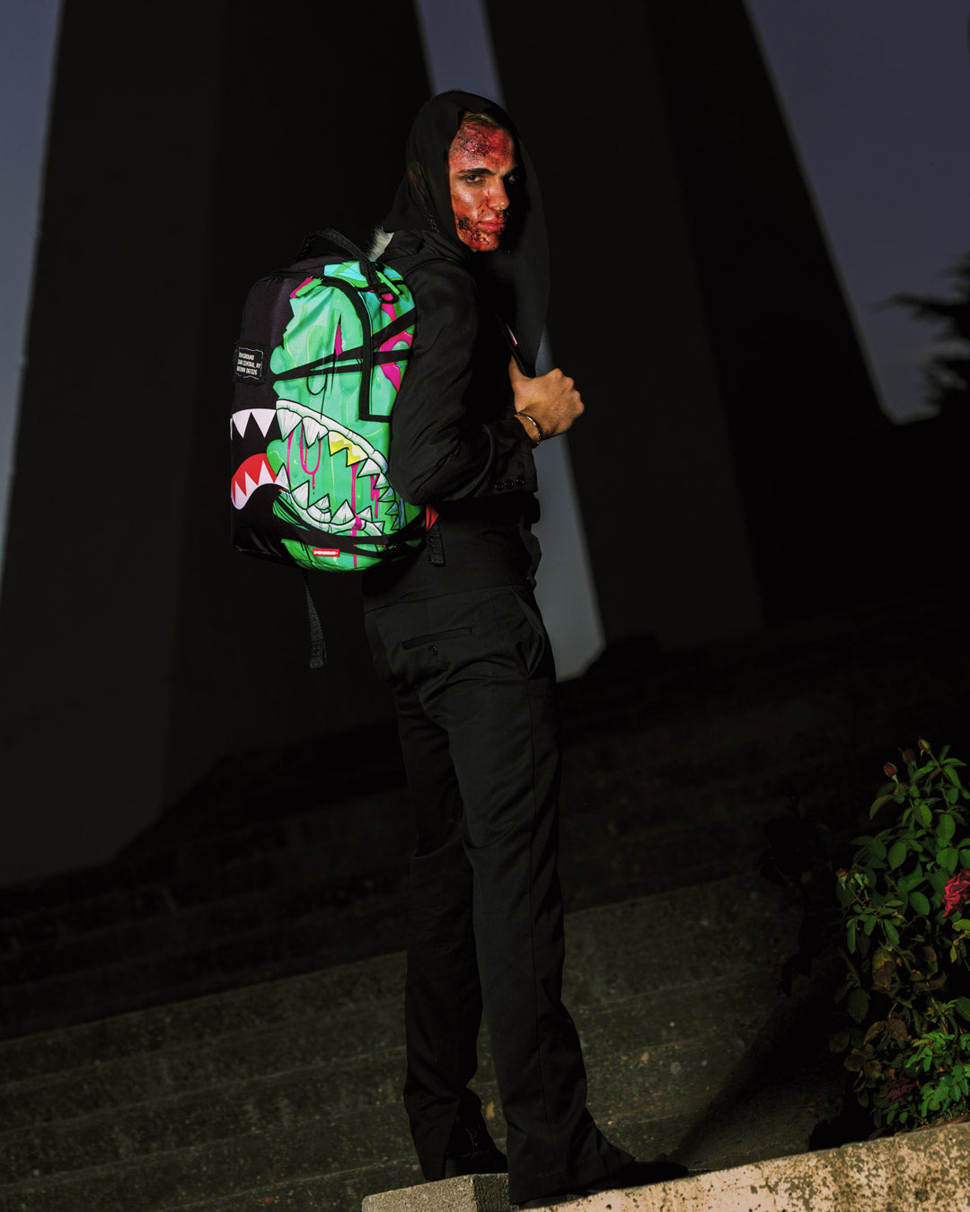 SPRAYGROUND® BACKPACK ZOMBIE OOZE SHARK CENTRAL BACKPACK