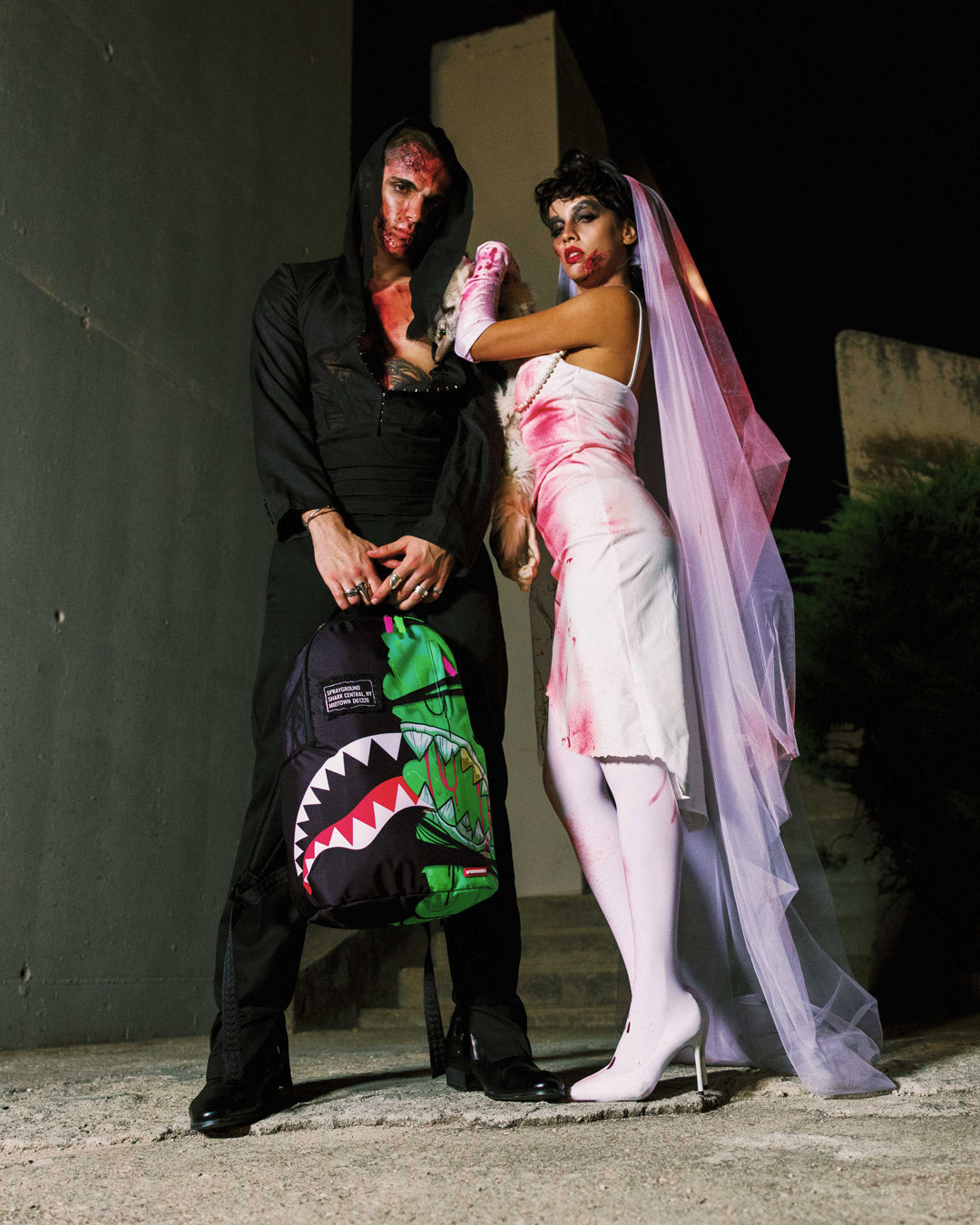 SPRAYGROUND® BACKPACK ZOMBIE OOZE SHARK CENTRAL BACKPACK