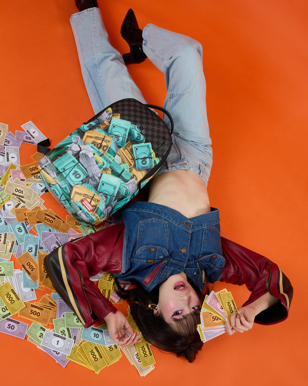 SPRAYGROUND® BACKPACK MONOPOLY MONEY STACKS BACKPACK