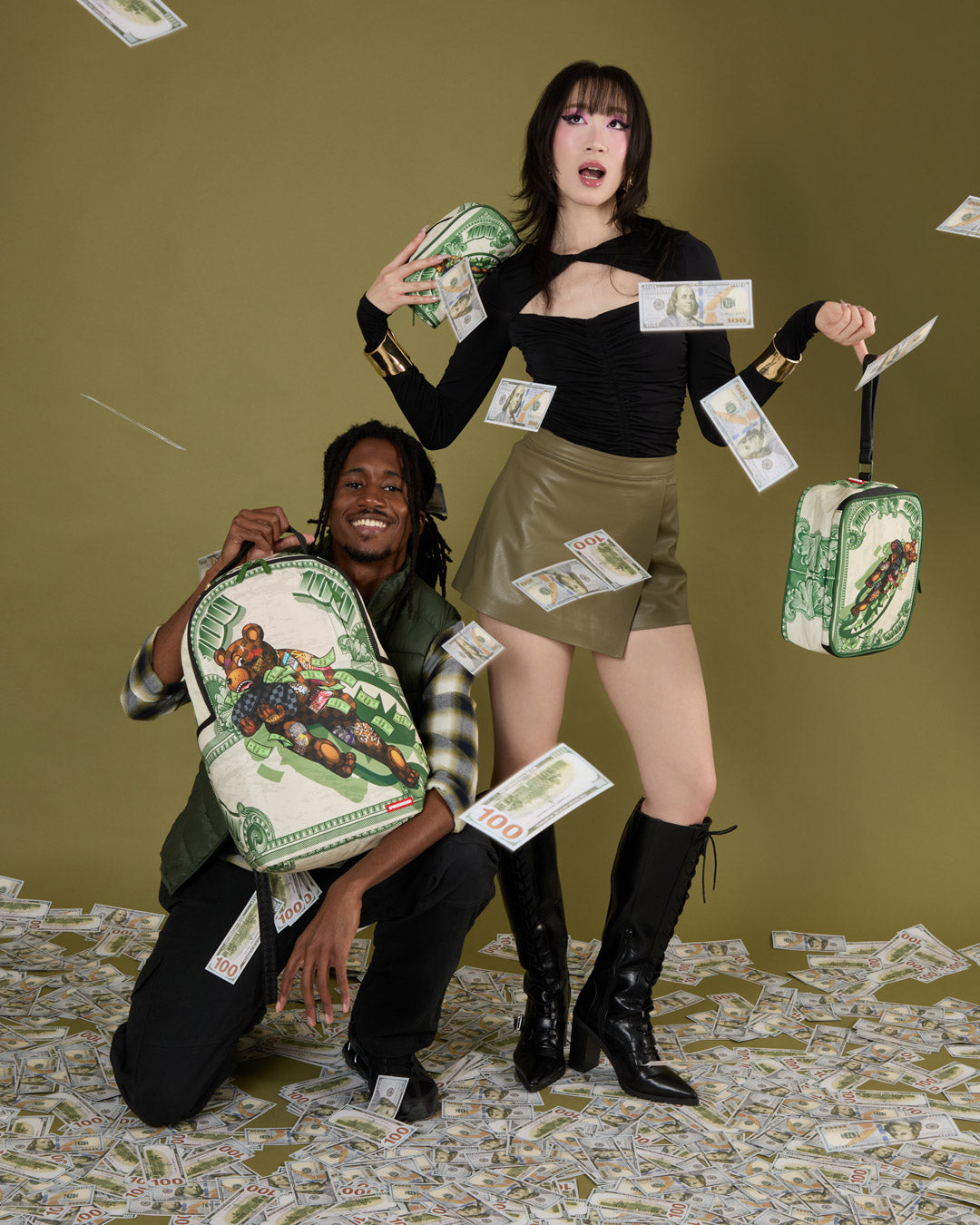 SPRAYGROUND® POUCH FLY BEAR 2 POUCH