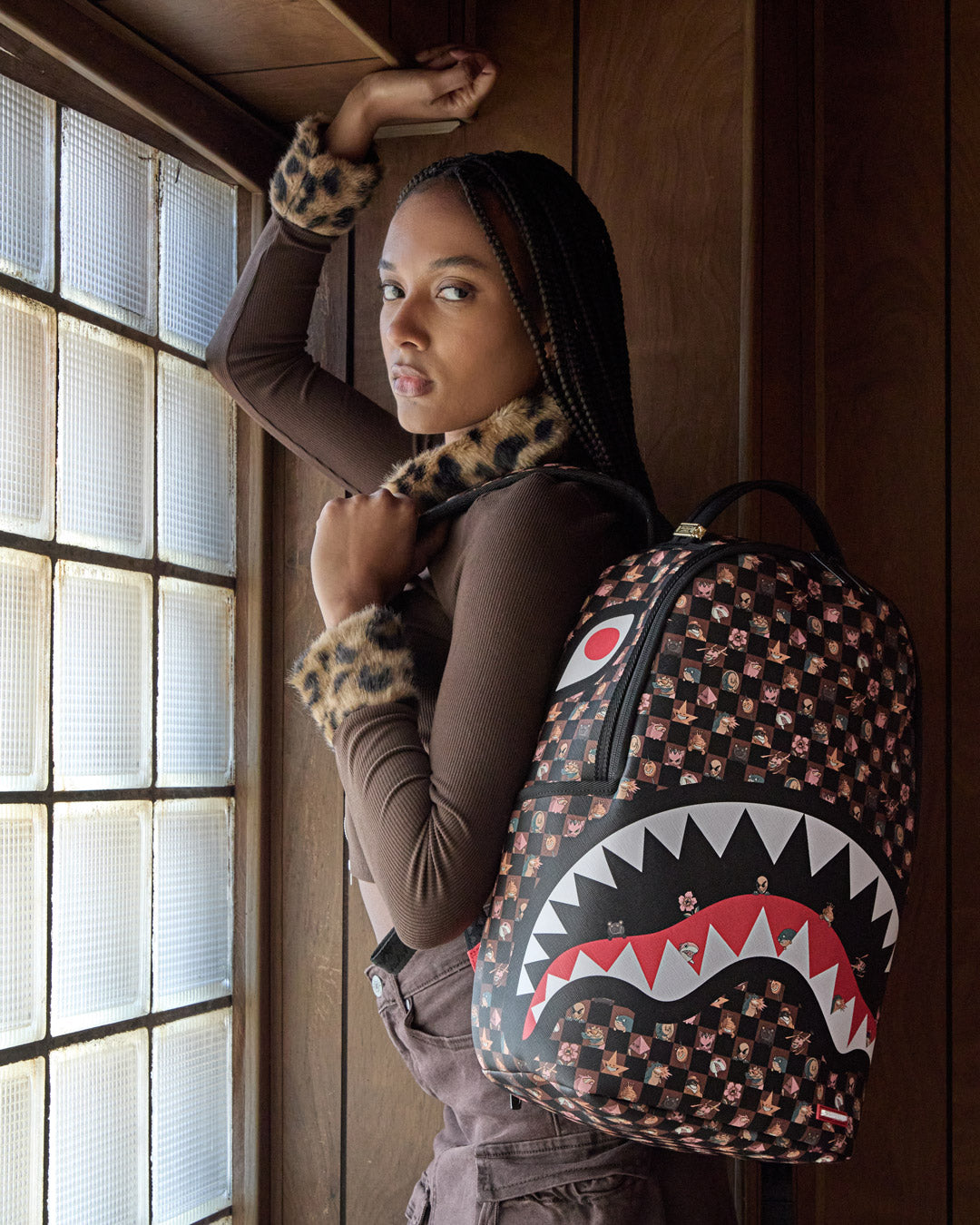 SPRAYGROUND® BACKPACK PEEKING CHARACTERS REMIX BACKPACK