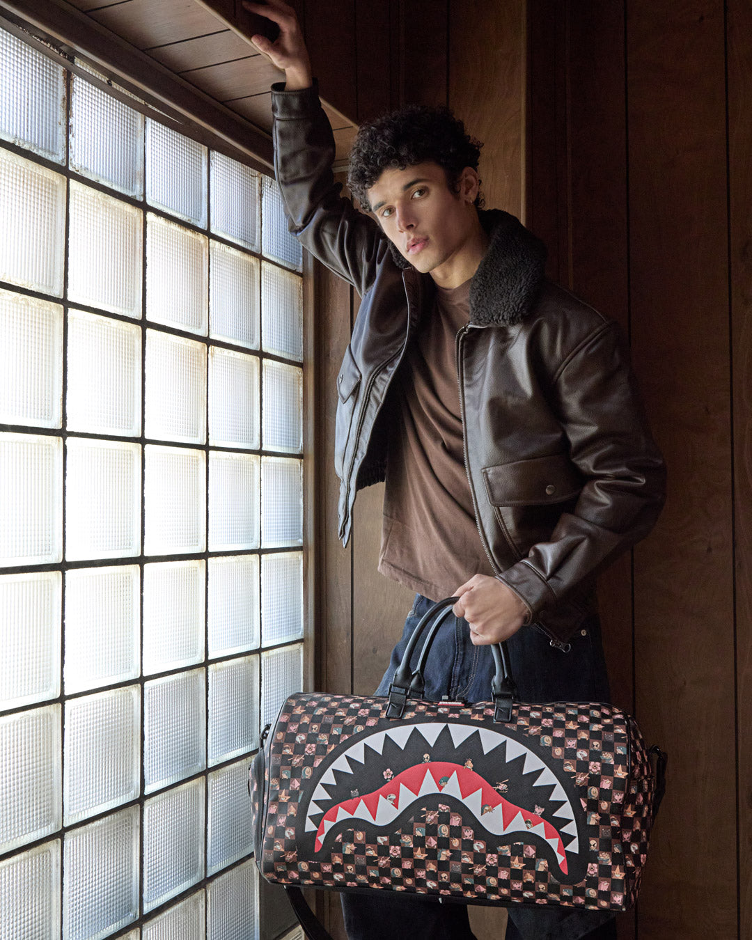 SPRAYGROUND® DUFFLE PEEKING CHARACTERS REMIX DUFFLE