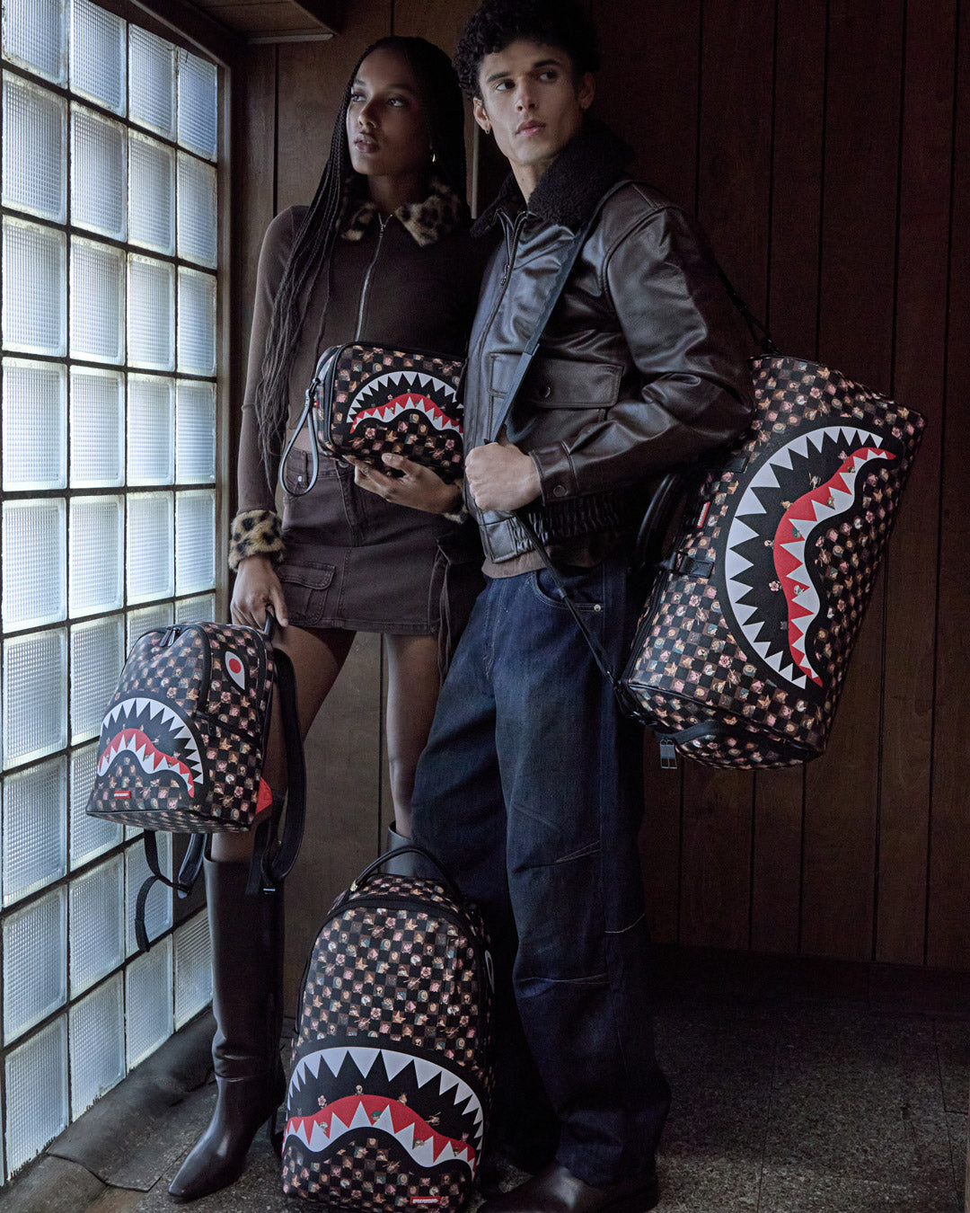 SPRAYGROUND® BACKPACK PEEKING CHARACTERS REMIX BACKPACK