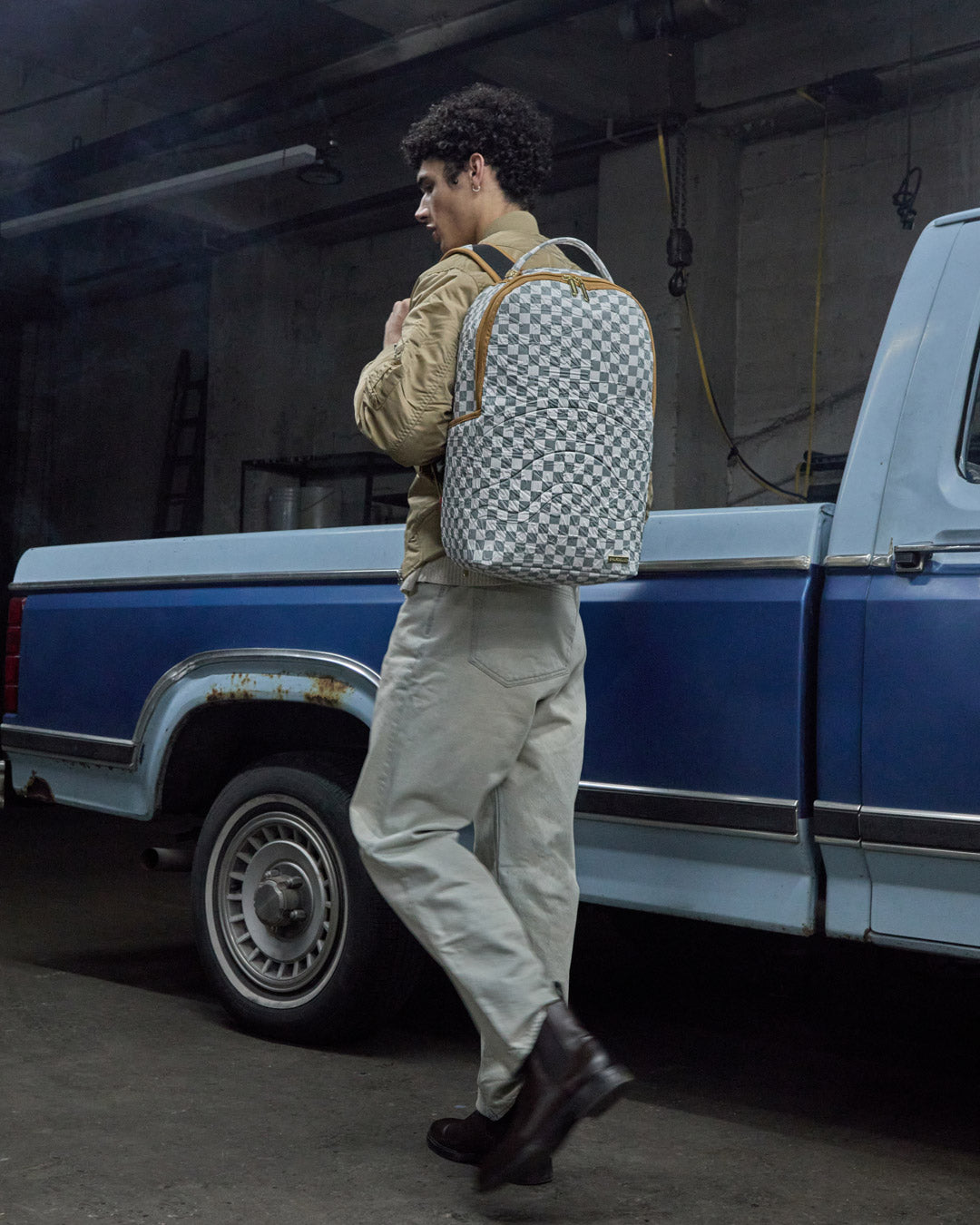 SPRAYGROUND® BACKPACK GRAFF EMBOSSED CREAM CHECK BACKPACK