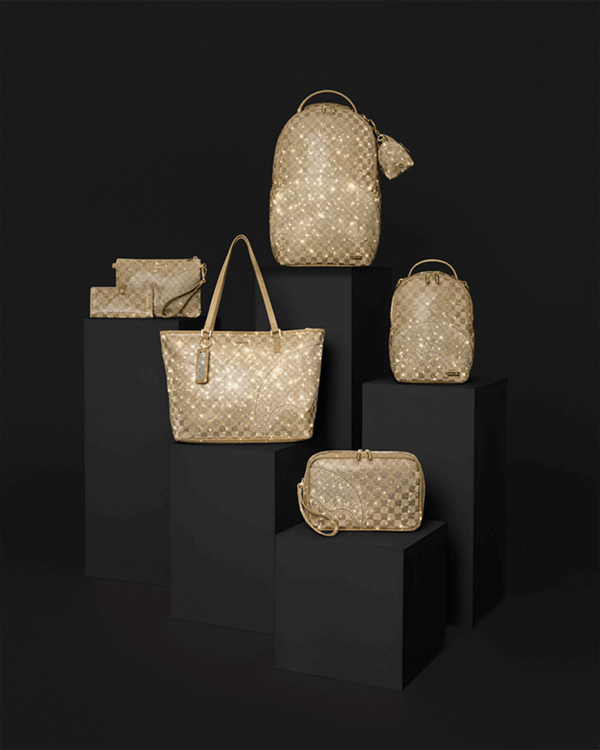 SPRAYGROUND® Custom Bundle 2 TONE GOLD TRINITY BUNDLE (7 PCS)