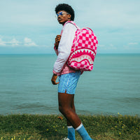 SPRAYGROUND® BACKPACK PINK FUR CHECK BACKPACK