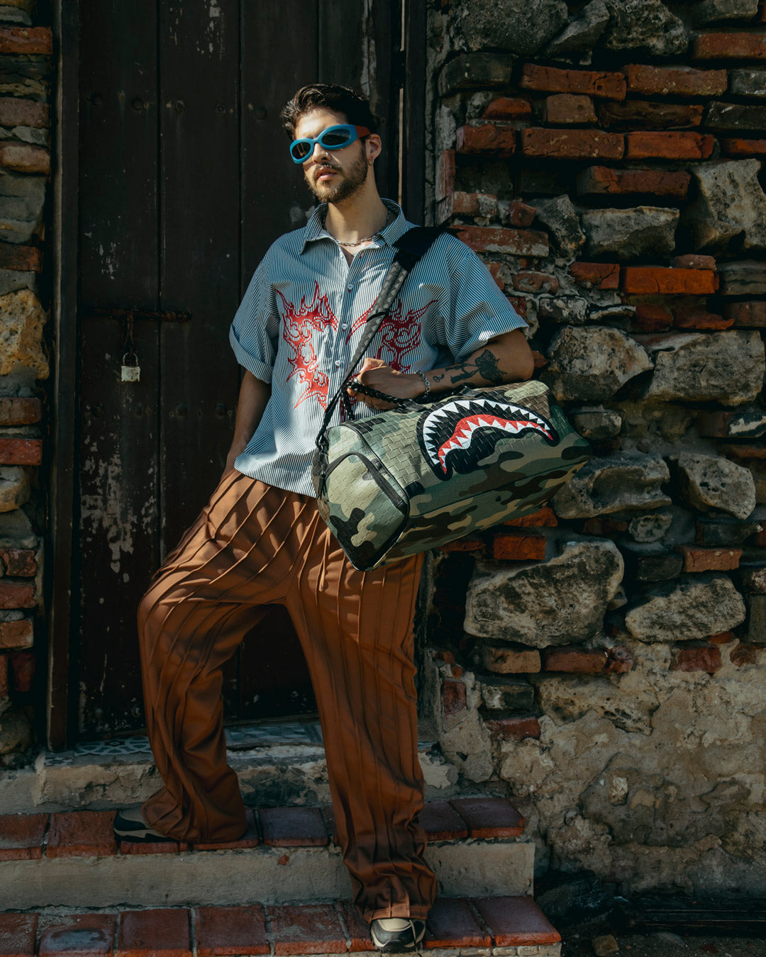 SPRAYGROUND® DUFFLE CAMORICH ROYALE CHAIN DUFFLE