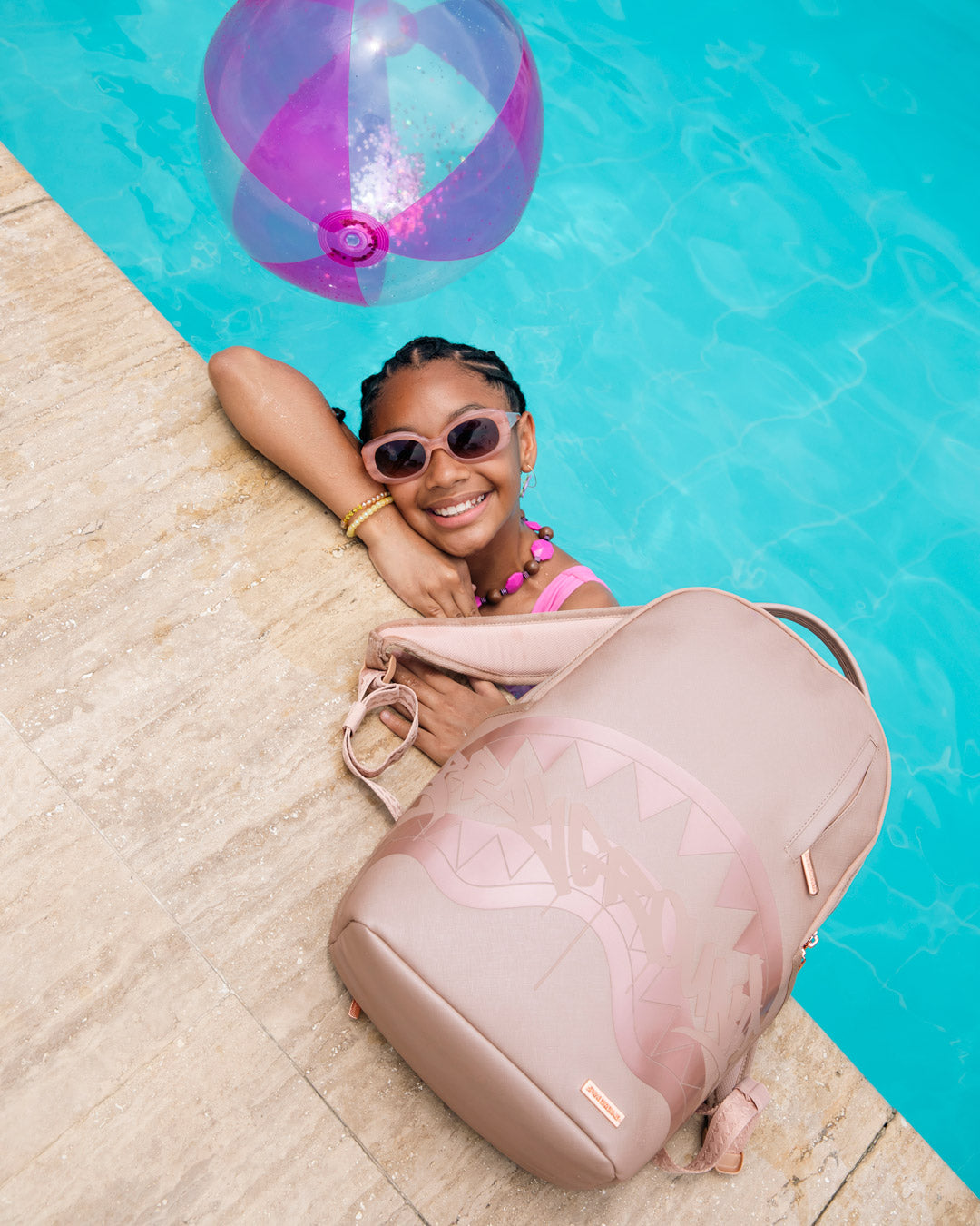 Sprayground Shadow Sharks Rose Ghost Backpack