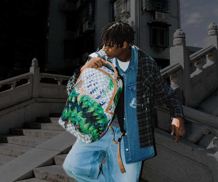 Sprayground baby backpack in leatherette with Freddy print